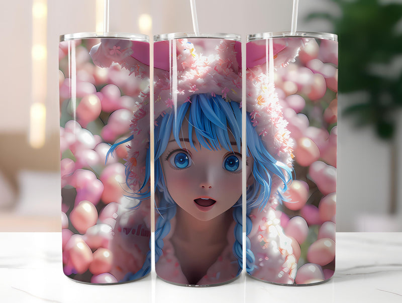 Kawaii Easter 4 Tumbler Wrap - CraftNest