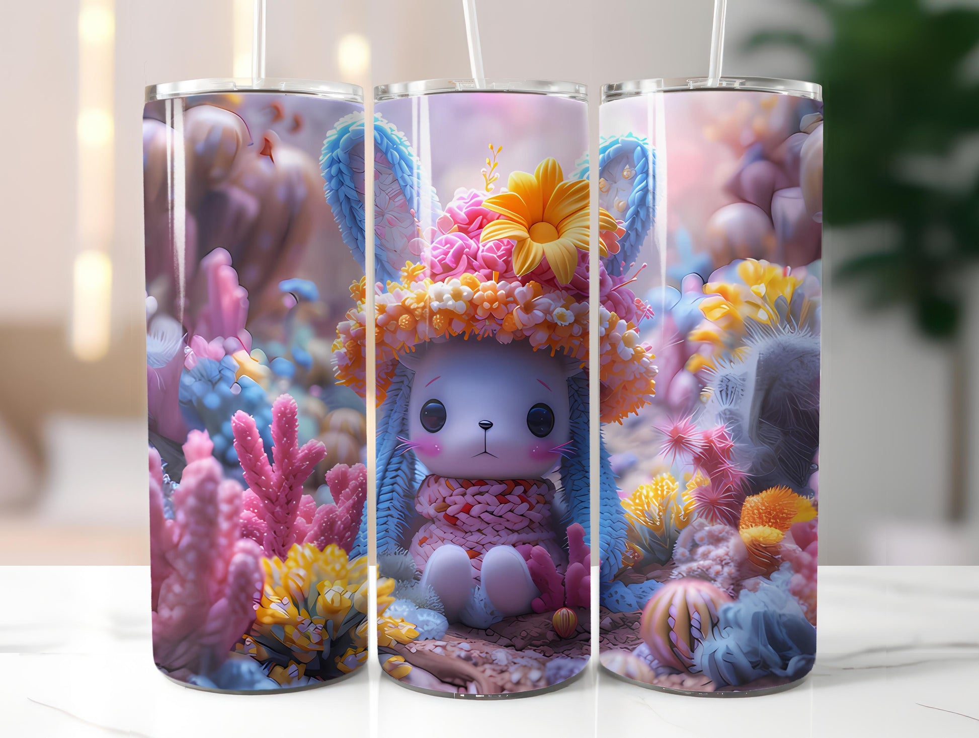Kawaii Easter 5 Tumbler Wrap - CraftNest