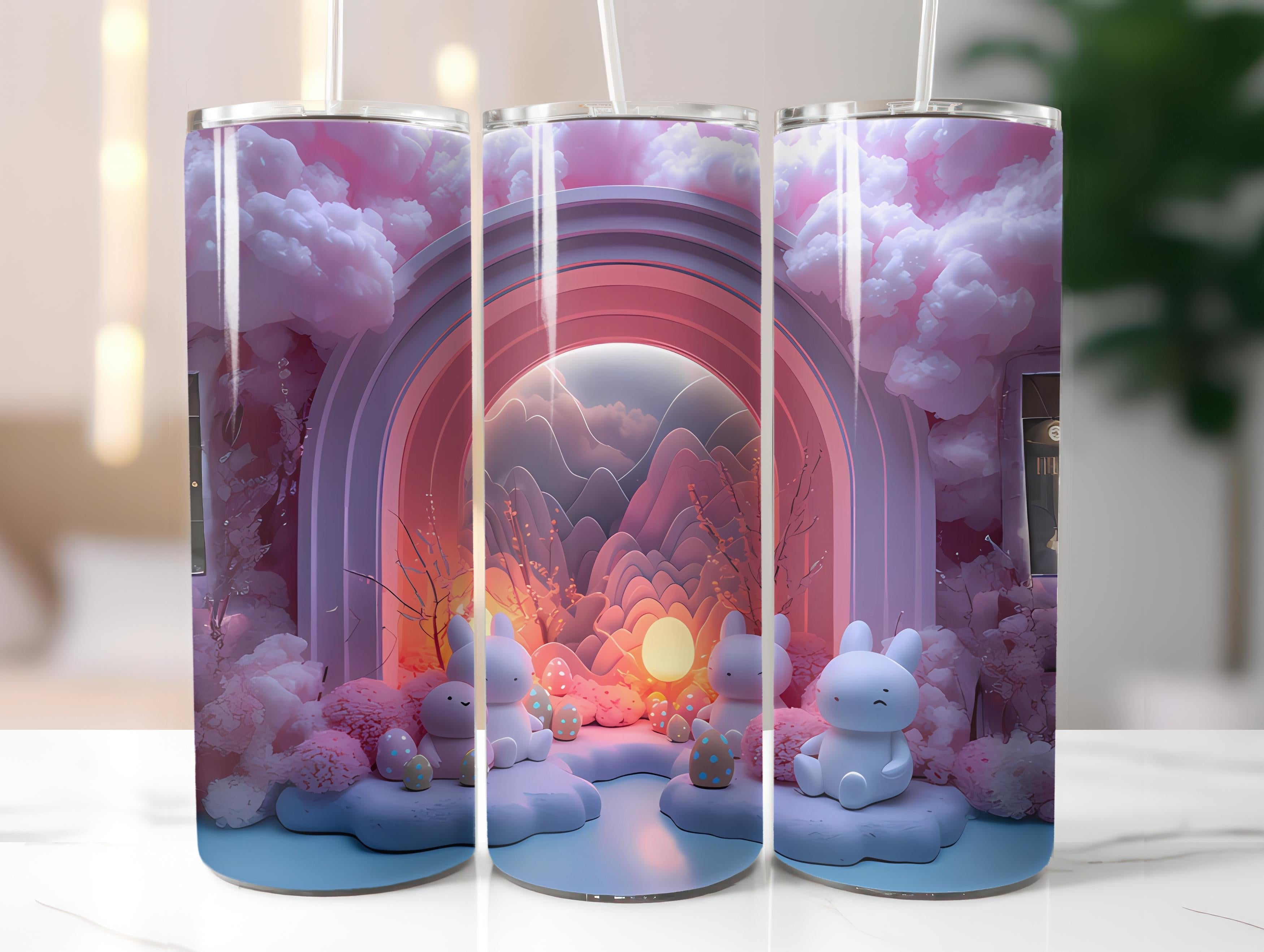 Kawaii Easter 4 Tumbler Wrap - CraftNest