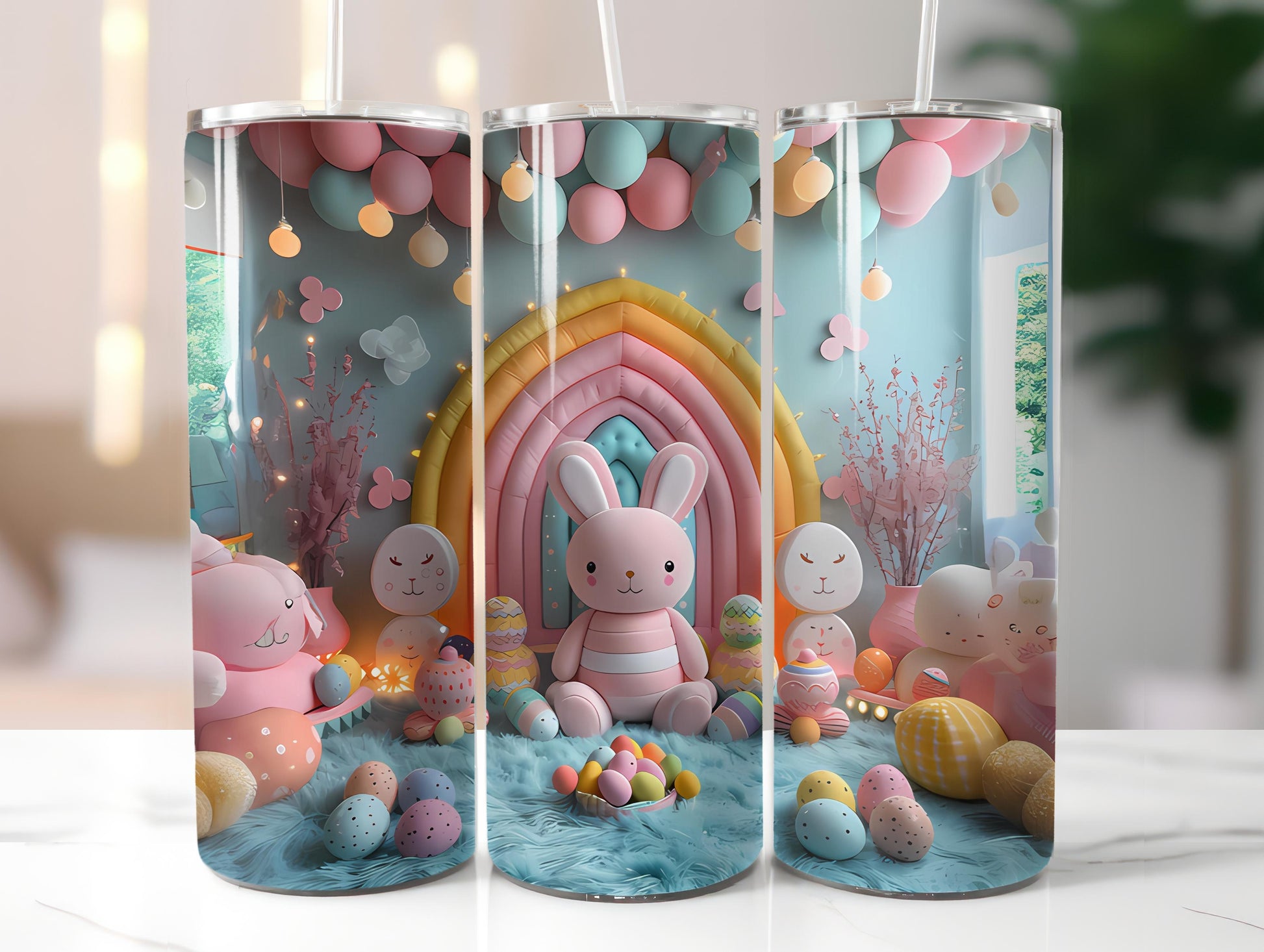 Kawaii Easter 2 Tumbler Wrap - CraftNest