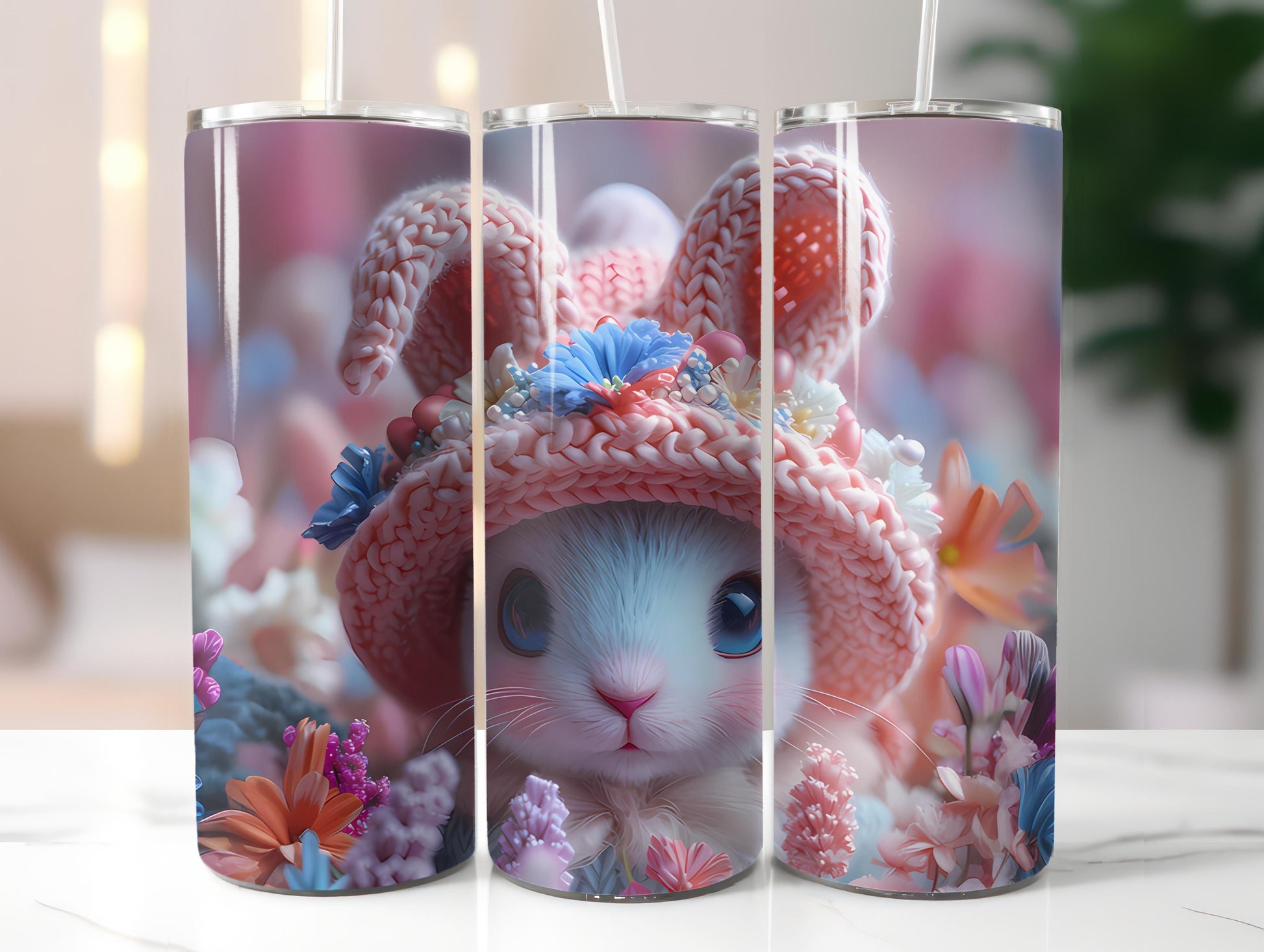 Kawaii Easter 2 Tumbler Wrap - CraftNest