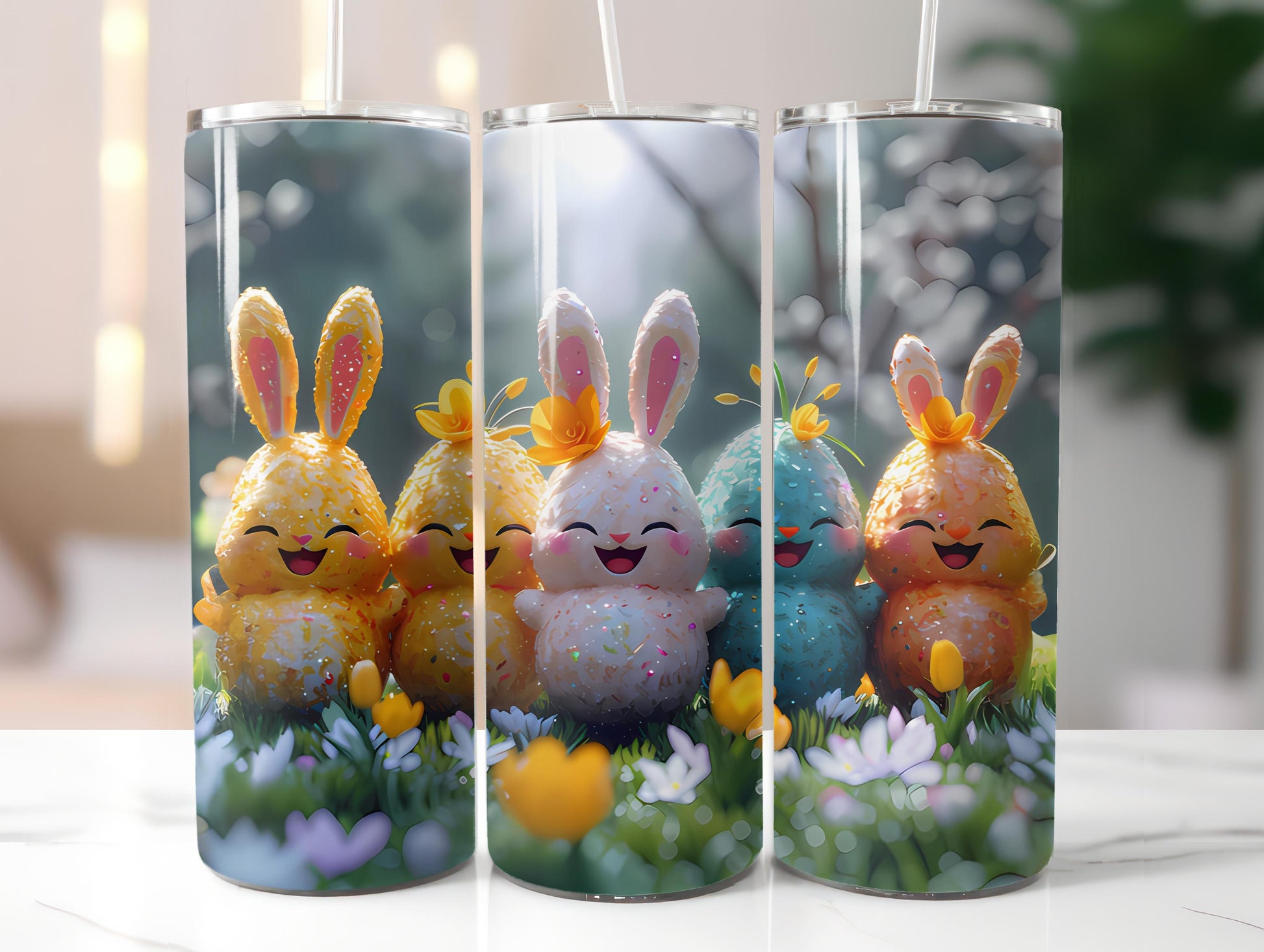 Kawaii Easter 4 Tumbler Wrap - CraftNest