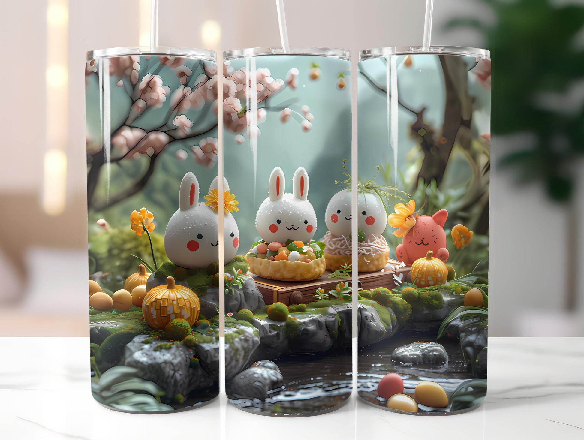 Kawaii Easter 4 Tumbler Wrap - CraftNest
