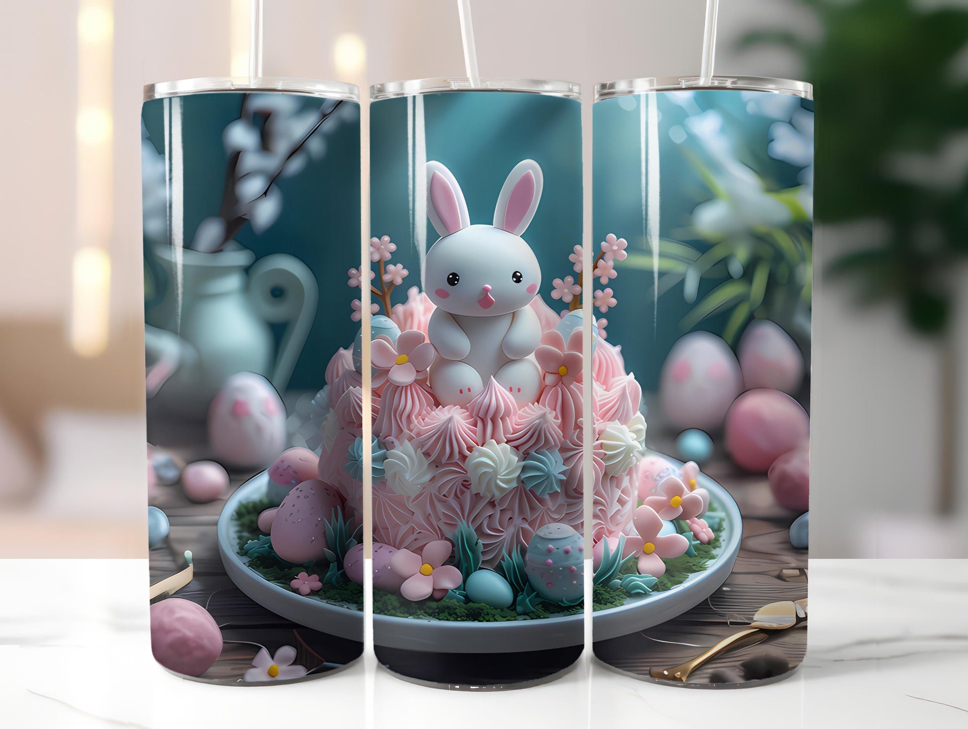Kawaii Easter 2 Tumbler Wrap - CraftNest