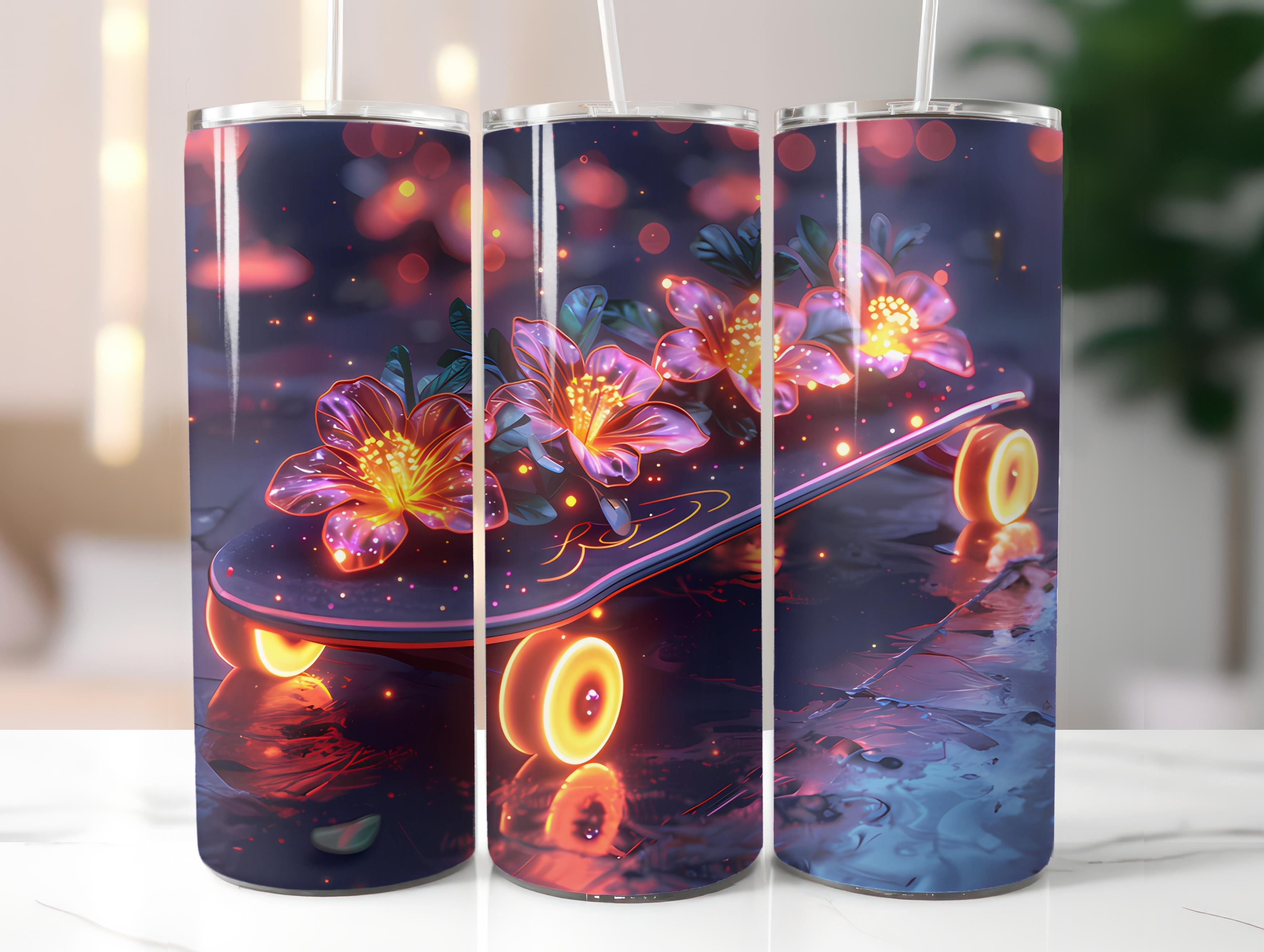 Kawaii Flowers Tumbler Wrap - CraftNest - Digital Crafting and Art
