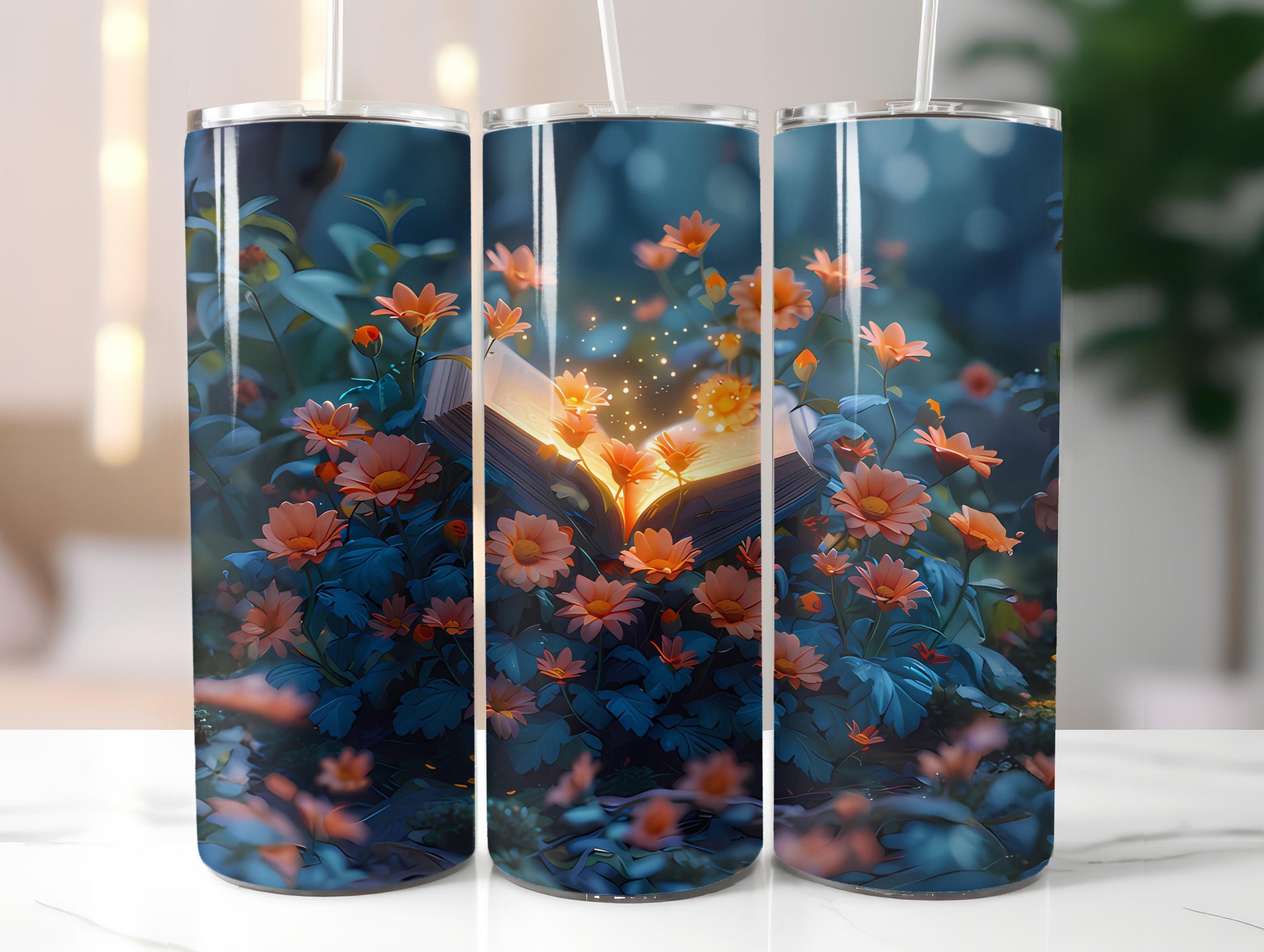 Kawaii Flowers Tumbler Wrap - CraftNest - Digital Crafting and Art