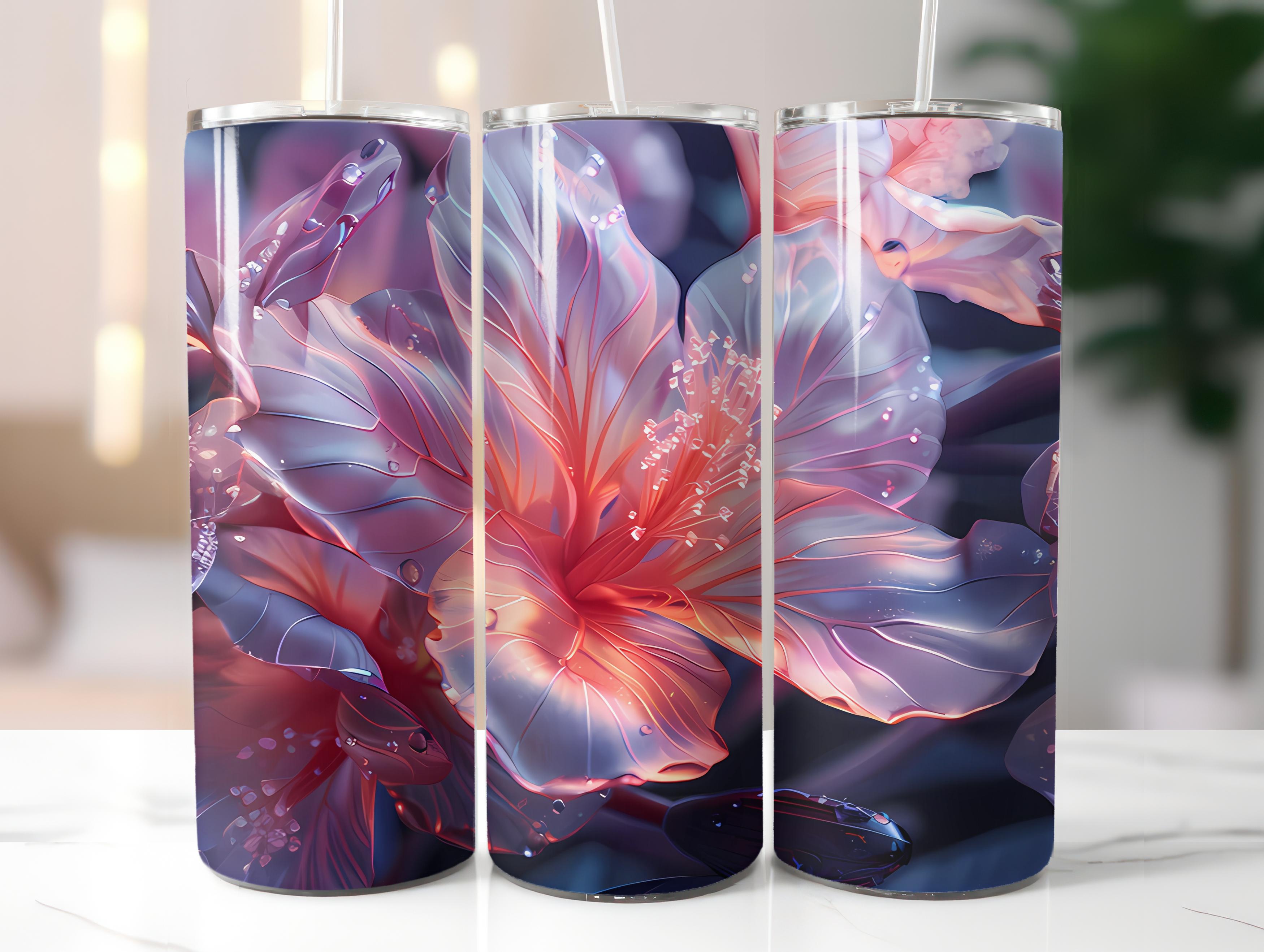Kawaii Flowers Tumbler Wrap - CraftNest - Digital Crafting and Art