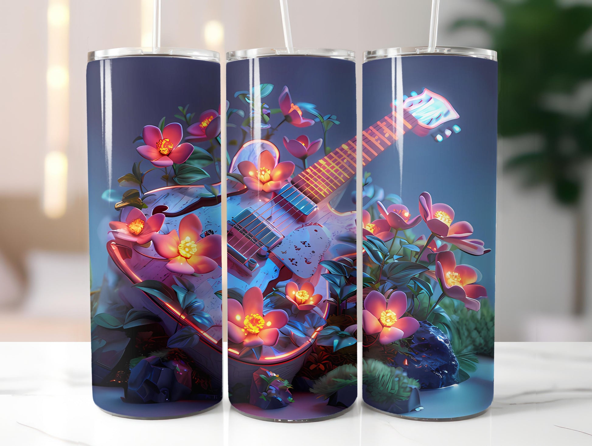 Kawaii Flowers Tumbler Wrap - CraftNest - Digital Crafting and Art