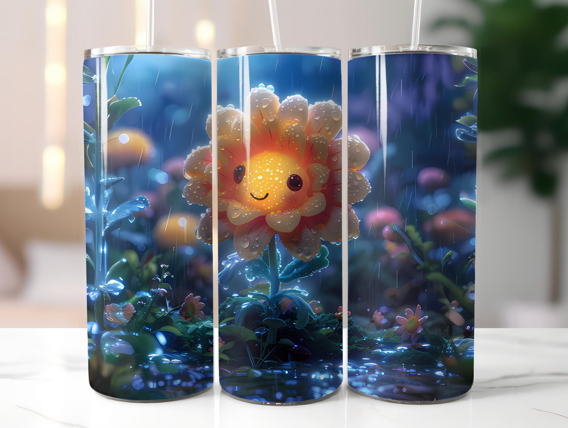 Kawaii Flowers Tumbler Wrap - CraftNest - Digital Crafting and Art