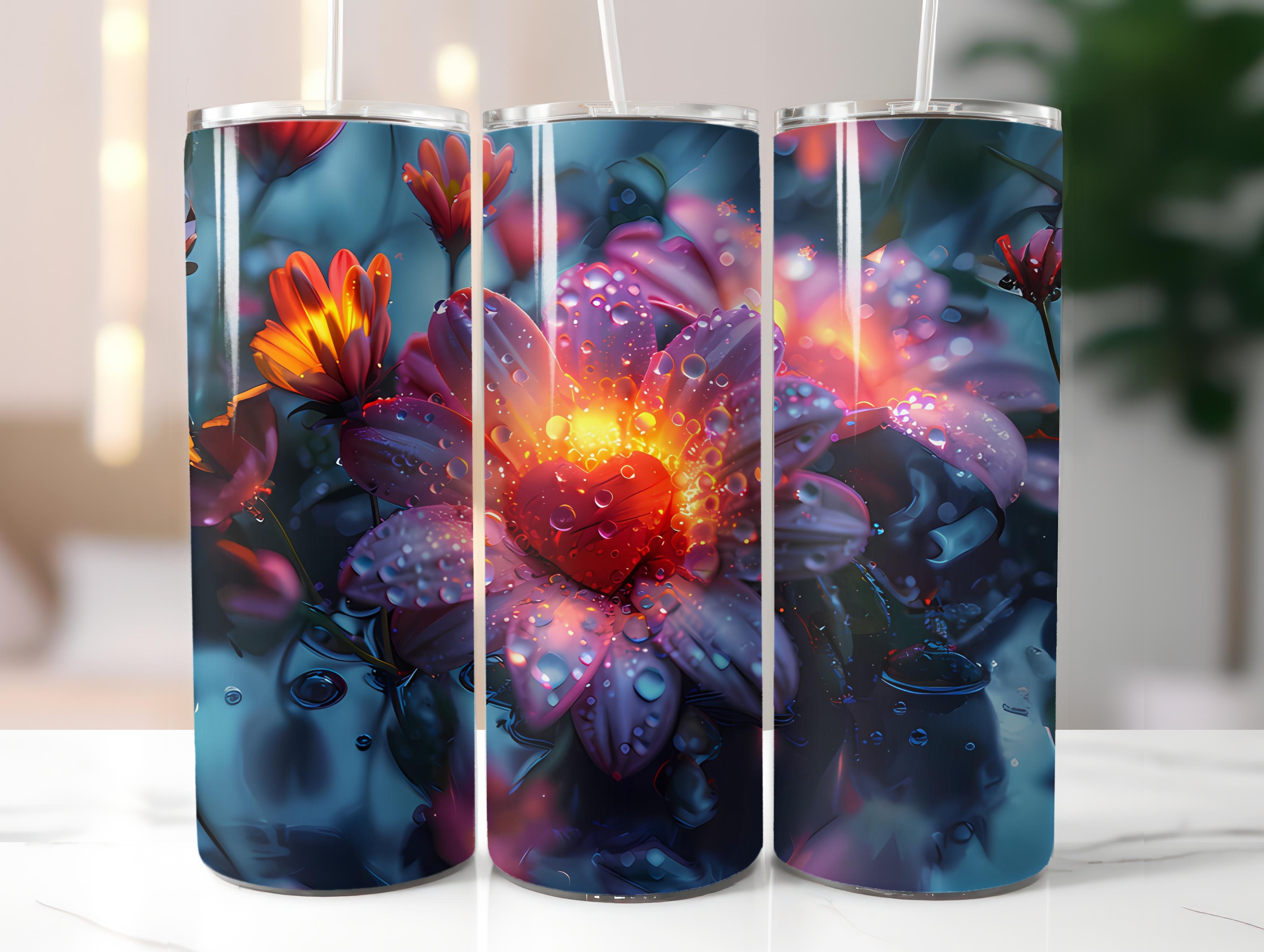 Kawaii Flowers Tumbler Wrap - CraftNest - Digital Crafting and Art