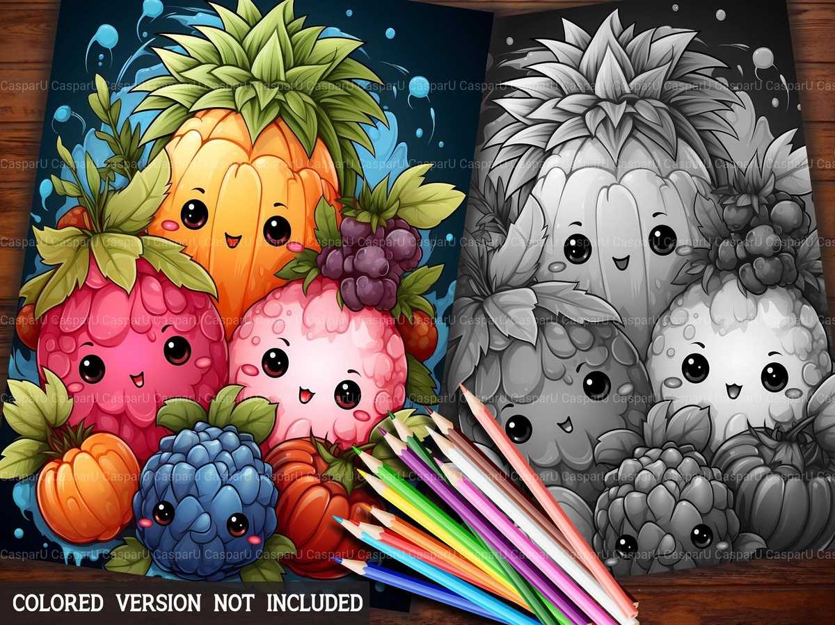 Kawaii Food Coloring Books - CraftNest