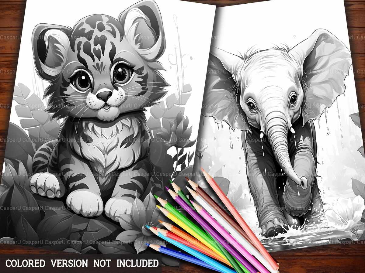 Kawaii Jungle Coloring Books - CraftNest