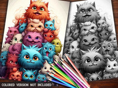 Kawaii Monsters Coloring Books - CraftNest - Digital Crafting and Art