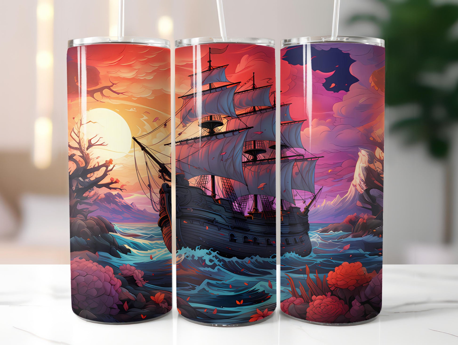 Kawaii Pirates 2 Tumbler Wrap - CraftNest