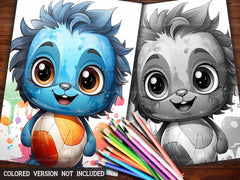 Kawaii Sports Coloring Books - CraftNest