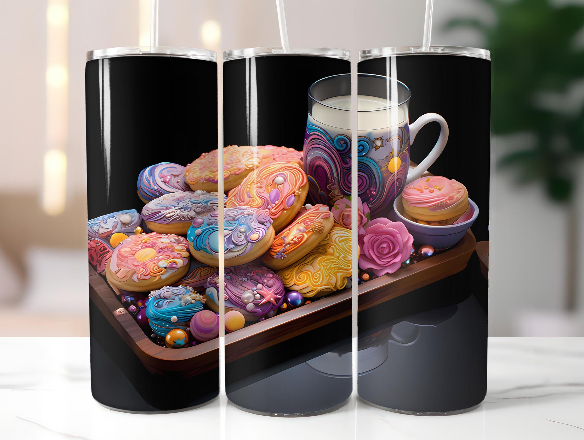Kawaii Tea 3 Tumbler Wrap - CraftNest
