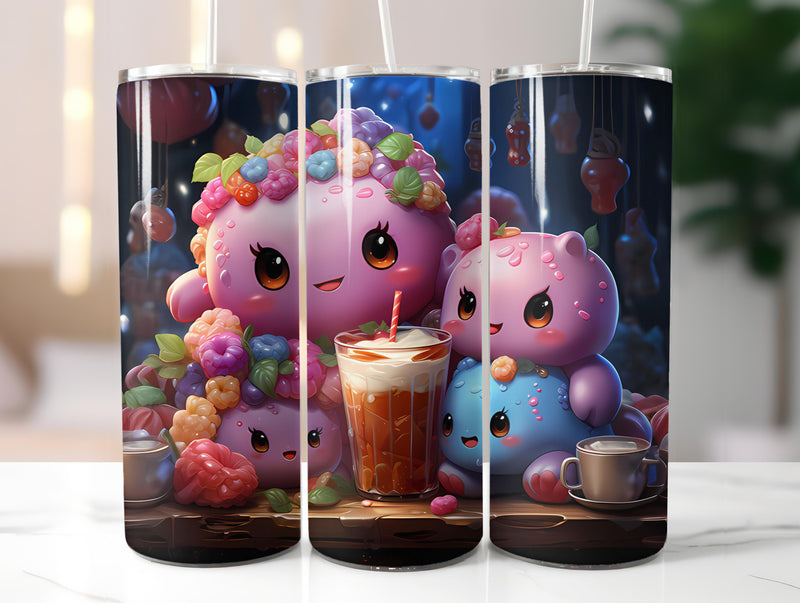 Kawaii Tea 1 Tumbler Wrap - CraftNest