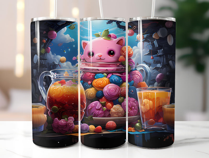 Kawaii Tea 3 Tumbler Wrap - CraftNest