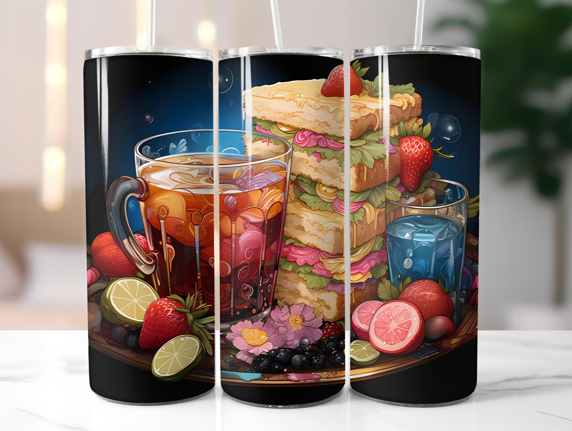 Kawaii Tea 3 Tumbler Wrap - CraftNest