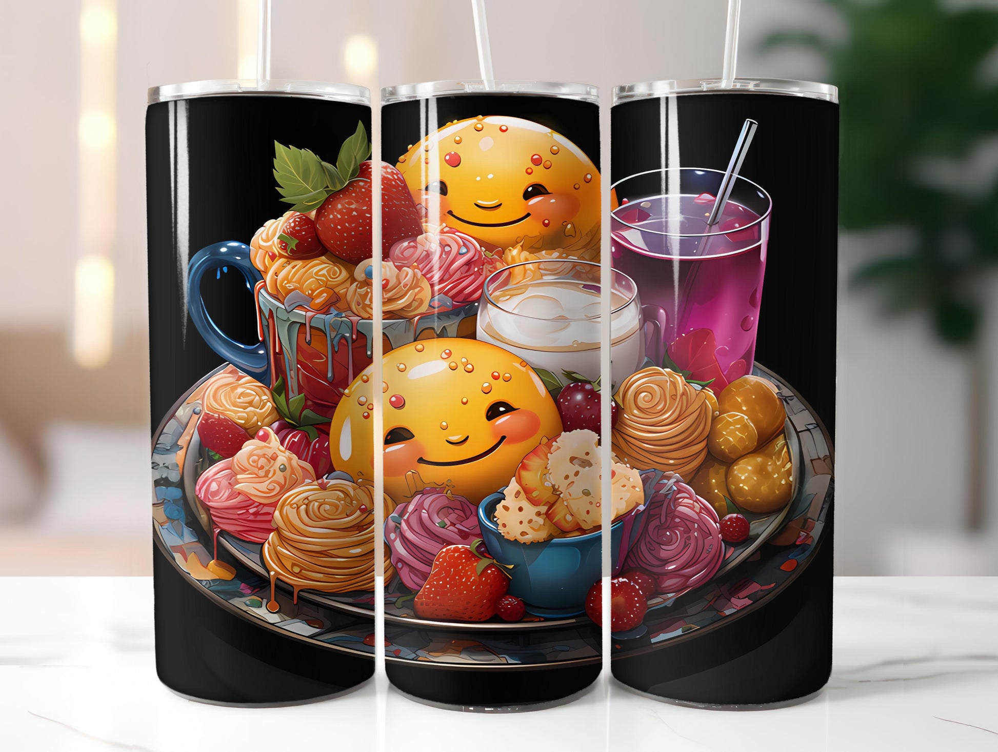 Kawaii Tea 3 Tumbler Wrap - CraftNest