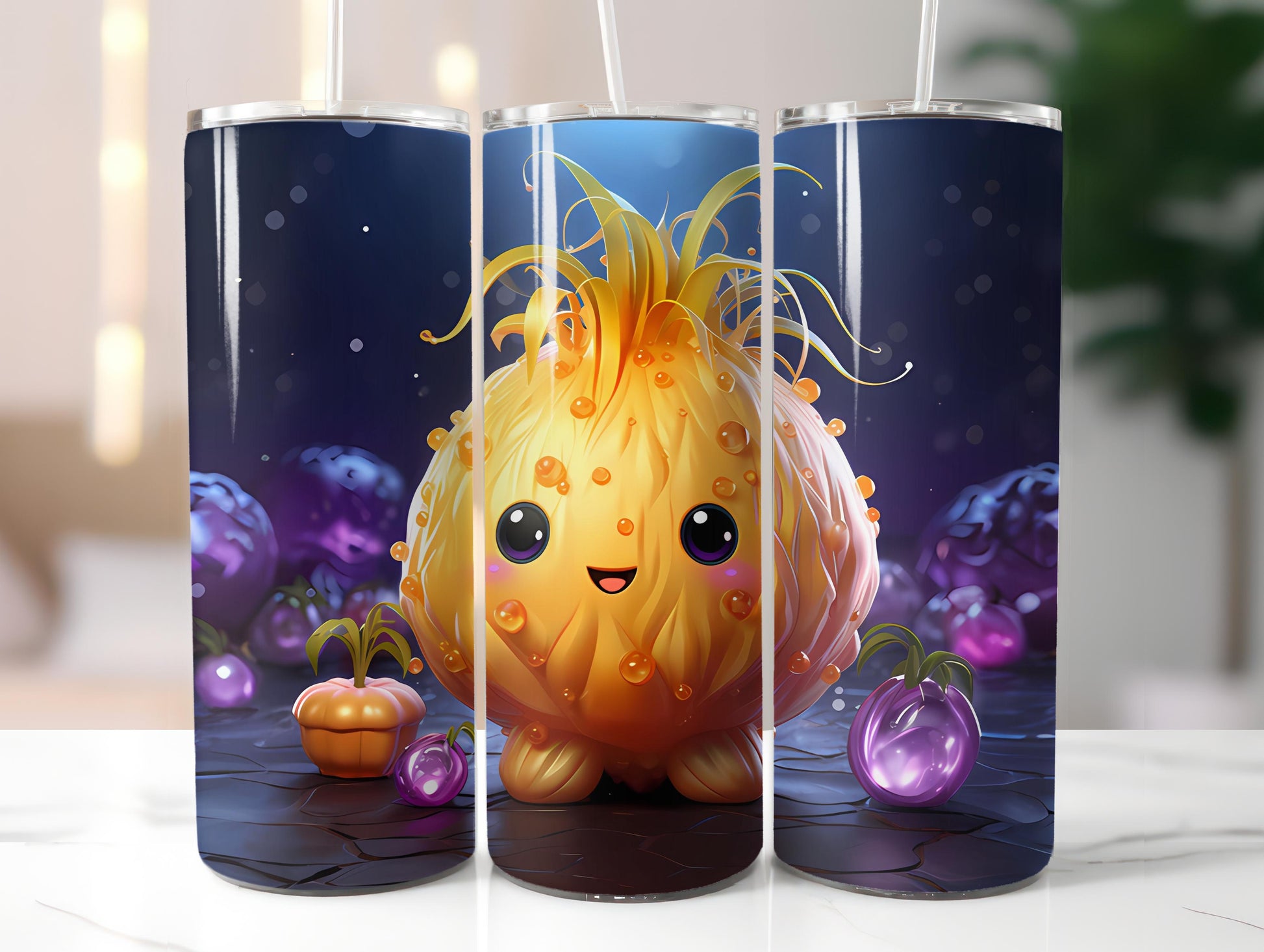 Kawaii Vegetables 3 Tumbler Wrap - CraftNest