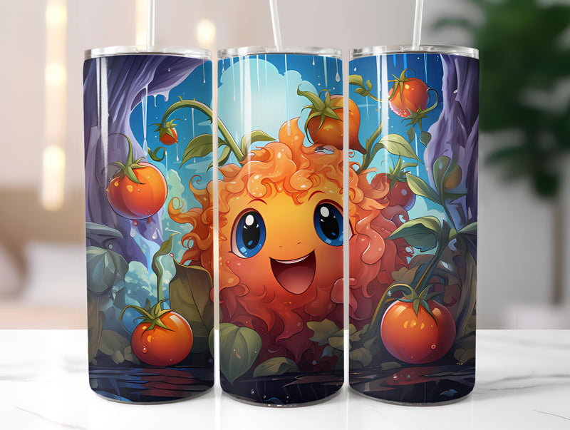 Kawaii Vegetables 3 Tumbler Wrap - CraftNest