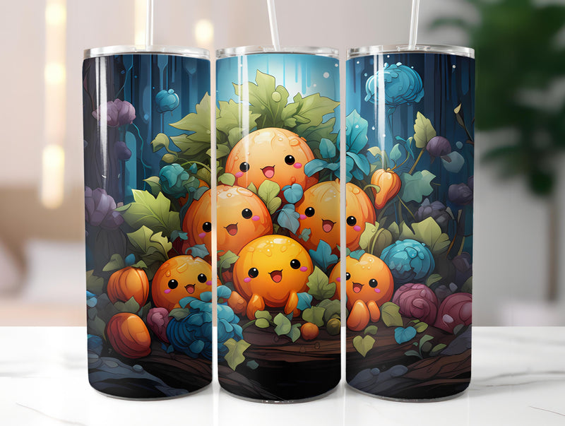 Kawaii Vegetables 3 Tumbler Wrap - CraftNest