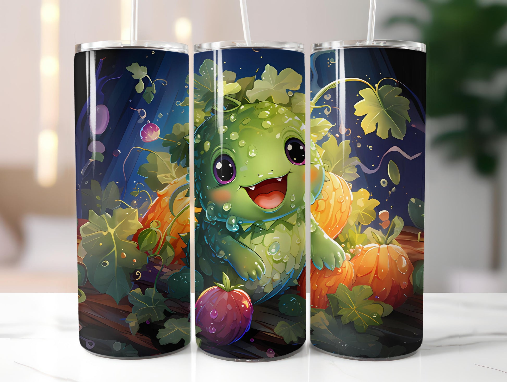 Kawaii Vegetables 3 Tumbler Wrap - CraftNest