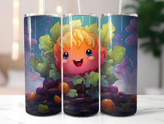 Kawaii Vegetables 3 Tumbler Wrap - CraftNest