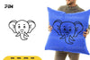 Kawaii Cute Elephant Head SVG Bundle