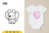 Kawaii Cute Elephant SVG Bundle