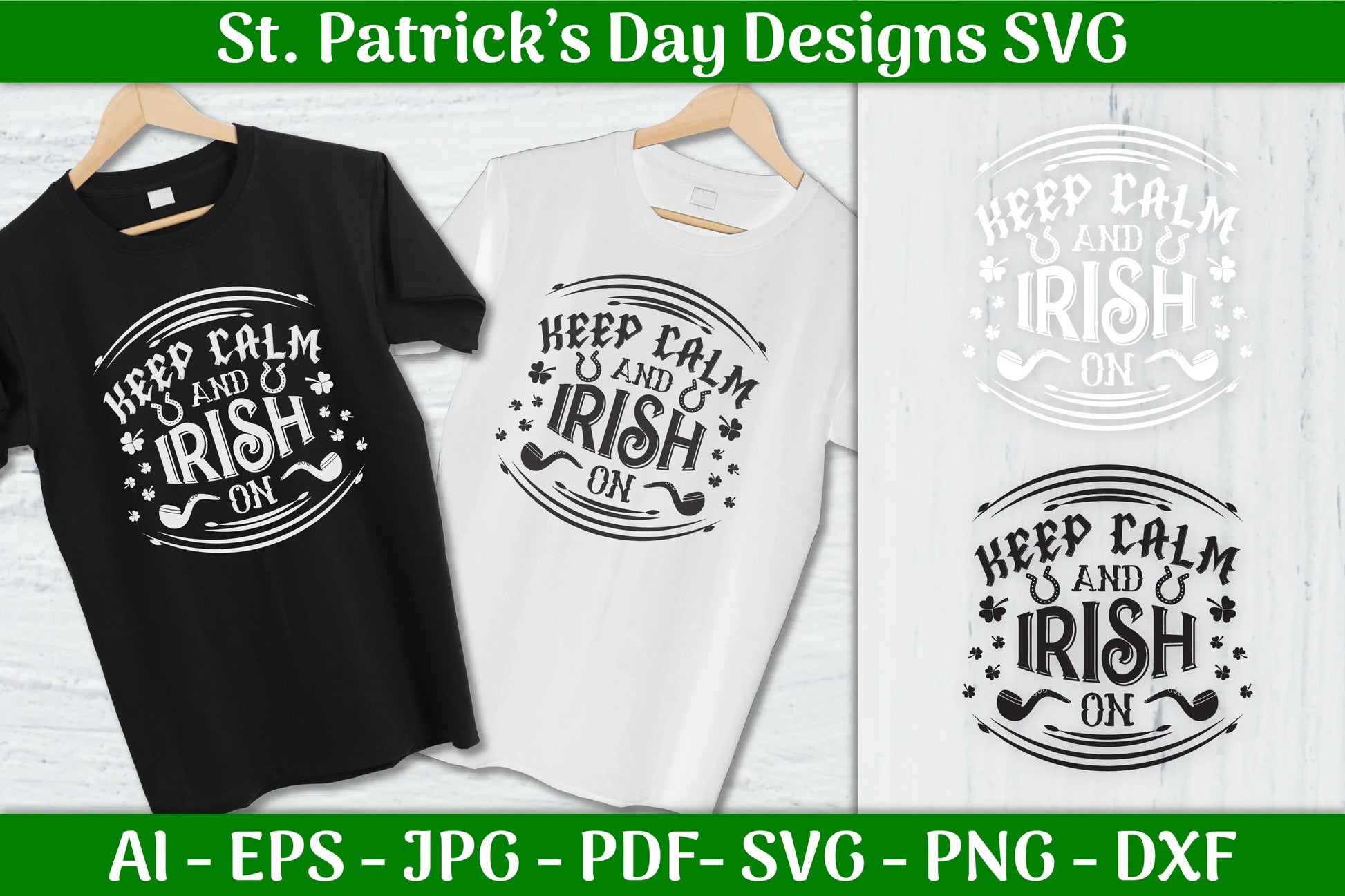 Keep Calm Irish St Patrick's Day SVG Bundle 2 - CraftNest - Digital Crafting and Art