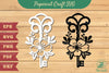 Key with Flower Papercut SVG Bundle