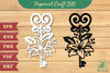 Key with Flower Papercut SVG Bundle