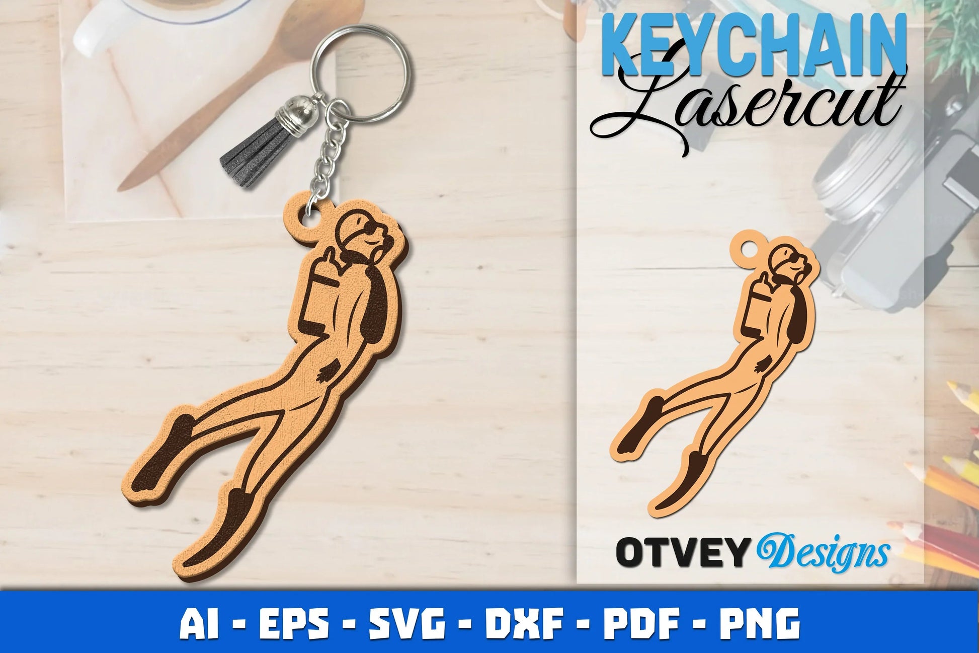 Keychain Diving Lasercut SVG Bundle - CraftNest - Digital Crafting and Art