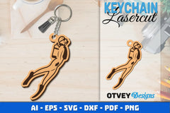 Keychain Diving Lasercut SVG Bundle - CraftNest - Digital Crafting and Art