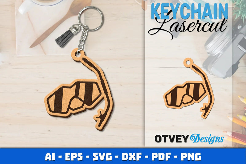 Keychain Diving Lasercut SVG Bundle 10 - CraftNest - Digital Crafting and Art