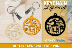 Keychain Halloween Lasercut SVG Bundle 217 - CraftNest - Digital Crafting and Art