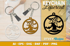 Keychain Halloween Lasercut SVG Bundle 142 - CraftNest - Digital Crafting and Art