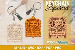 Keychain Halloween Lasercut SVG Bundle 198 - CraftNest - Digital Crafting and Art