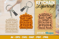 Keychain Halloween Lasercut SVG Bundle 199 - CraftNest - Digital Crafting and Art