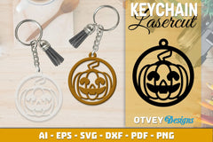 Keychain Halloween Lasercut SVG Bundle 146 - CraftNest - Digital Crafting and Art