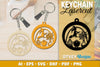 Keychain Halloween Lasercut SVG Bundle