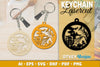 Keychain Halloween Lasercut SVG Bundle