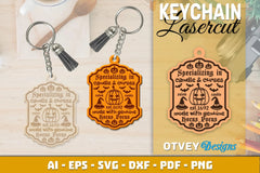 Keychain Halloween Lasercut SVG Bundle 206 - CraftNest - Digital Crafting and Art