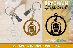 Keychain Halloween Lasercut SVG Bundle 154 - CraftNest - Digital Crafting and Art