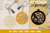 Keychain Halloween Lasercut SVG Bundle