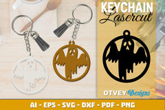 Keychain Halloween Lasercut SVG Bundle 167 - CraftNest - Digital Crafting and Art