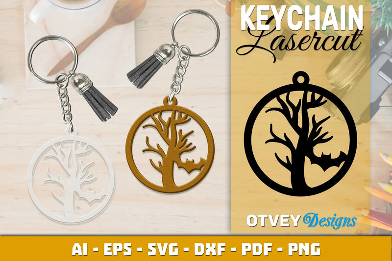 Keychain Halloween Lasercut SVG Bundle 175 - CraftNest - Digital Crafting and Art