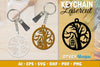 Keychain Halloween Lasercut SVG Bundle